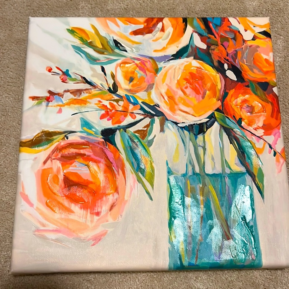 Flower bouquet wall decor